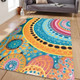 Australia Aboriginal Area Rug - Colorful Pattern And Dots Art Area Rug