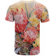 Australia Waratah T-shirt - Yellow Orange Waratah Flowers Art T-shirt