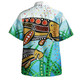 Australia Aboriginal Hawaiian Shirt - Dugong Aboriginal Artwork With Mother And Baby
 Hawaiian Shirt