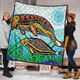 Australia Aboriginal Quilt - Dugong Aboriginal Artwork With Mother And Baby
 Quilt