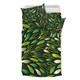 Australia Aboriginal Bedding Set - Green Bush Leaves Seamless Bedding Set