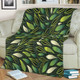 Australia Aboriginal Blanket - Green Bush Leaves Seamless Blanket