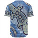 Australia Aboriginal Baseball Shirt - Platypus Aboriginal Dot Painting
 Baseball Shirt