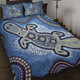Australia Aboriginal Quilt Bed Set - Platypus Aboriginal Dot Painting
 Quilt Bed Set