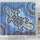 Australia Aboriginal Shower Curtain - Platypus Aboriginal Dot Painting
 Shower Curtain