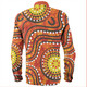 Australia Aboriginal Long Sleeve Shirts - Dot Art In Aboriginal Style Long Sleeve Shirts