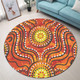 Australia Aboriginal Round Rug - Dot Art In Aboriginal Style Round Rug