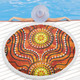 Australia Aboriginal Beach Blanket - Dot Art In Aboriginal Style Beach Blanket