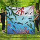 Australia Aboriginal Quilt - Underwater Concept Aboriginal Art With Fish Quilt