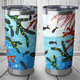 Australia Aboriginal Tumbler - Underwater Concept Aboriginal Art With Fish Tumbler