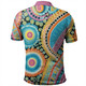 Australia Aboriginal Polo Shirt - Australian Indigenous Aboriginal Art Vivid Pastel Colours Ver 1 Polo Shirt