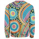 Australia Aboriginal Sweatshirt - Australian Indigenous Aboriginal Art Vivid Pastel Colours Ver 1 Sweatshirt