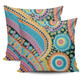 Australia Aboriginal Pillow Covers - Australian Indigenous Aboriginal Art Vivid Pastel Colours Ver 1 Pillow Covers