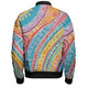 Australia Aboriginal Bomber Jacket - Australian Indigenous Aboriginal Art Vivid Pastel Colours Ver 2 Bomber Jacket