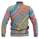 Australia Aboriginal Baseball Jacket - Australian Indigenous Aboriginal Art Vivid Pastel Colours Ver 2 Baseball Jacket