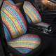 Australia Aboriginal Car Seat Covers - Australian Indigenous Aboriginal Art Vivid Pastel Colours Ver 2 Car Seat Covers