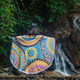 Australia Aboriginal Beach Blanket - Dots Art And Colorful Pattern Beach Blanket