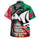 South Sydney Rabbitohs Grand Final Hawaiian Shirt - A True Champion Will Fight Through Anything With Polynesian Patterns