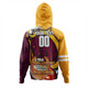 Brisbane Broncos Grand Final Hoodie - A True Champion Will Fight Through Anything With Polynesian Patterns