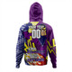 Melbourne Storm Grand Final Hoodie - A True Champion Will Fight Through Anything With Polynesian Patterns