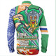Canberra Raiders Grand Final Long Sleeve Shirt - A True Champion Will Fight Through Anything With Polynesian Patterns