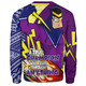 Melbourne Storm Grand Final Sweatshirt - A True Champion Will Fight Through Anything With Polynesian Patterns