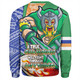 Canberra Raiders Grand Final Sweatshirt - A True Champion Will Fight Through Anything With Polynesian Patterns