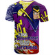 Melbourne Storm Grand Final T-Shirt - A True Champion Will Fight Through Anything With Polynesian Patterns