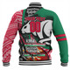 South Sydney Rabbitohs Grand Final Baseball Jacket - A True Champion Will Fight Through Anything With Polynesian Patterns