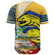 Parramatta Eels Grand Final Baseball Shirt - A True Champion Will Fight Through Anything With Polynesian Patterns