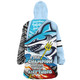 Cronulla-Sutherland Sharks Grand Final Snug Hoodie - A True Champion Will Fight Through Anything With Polynesian Patterns