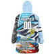 Cronulla-Sutherland Sharks Grand Final Snug Hoodie - A True Champion Will Fight Through Anything With Polynesian Patterns
