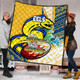 Parramatta Eels Premium Quilt - A True Champion Will Fight Through Anything With Polynesian Patterns