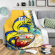 Parramatta Eels Premium Blanket - A True Champion Will Fight Through Anything With Polynesian Patterns
