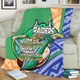 Canberra Raiders Premium Blanket - A True Champion Will Fight Through Anything With Polynesian Patterns