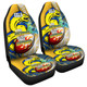 Parramatta Eels Car Seat Covers - A True Champion Will Fight Through Anything With Polynesian Patterns