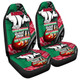 South Sydney Rabbitohs Car Seat Covers - A True Champion Will Fight Through Anything With Polynesian Patterns