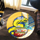 Parramatta Eels Round Rug - A True Champion Will Fight Through Anything With Polynesian Patterns