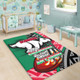 South Sydney Rabbitohs Area Rug - A True Champion Will Fight Through Anything With Polynesian Patterns