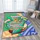 Canberra Raiders Area Rug - A True Champion Will Fight Through Anything With Polynesian Patterns