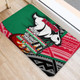 South Sydney Rabbitohs Door Mat - A True Champion Will Fight Through Anything With Polynesian Patterns