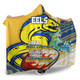 Parramatta Eels Hooded Blanket - A True Champion Will Fight Through Anything With Polynesian Patterns