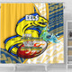 Parramatta Eels Shower Curtain - A True Champion Will Fight Through Anything With Polynesian Patterns