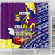 Melbourne Storm Shower Curtain - A True Champion Will Fight Through Anything With Polynesian Patterns