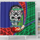 New Zealand Warriors Shower Curtain - A True Champion Will Fight Through Anything With Polynesian Patterns