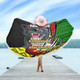 Penrith Panthers Beach Blanket - A True Champion Will Fight Through Anything With Polynesian Patterns