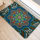 Australia Door Mat Aboriginal Big Flowers In Dot Painting Inspired