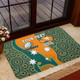 Australia Wallabies Custom Door Mat - Custom Proud And Honoured Indigenous Aboriginal Inspired Gold Jersey Door Mat