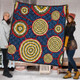 Australia Aboriginal Quilt - Beautiful Indigenous Seamless Pattern Based in Universe with Galaxies Form Quilt