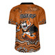 Wests Tigers Jersey - Custom Orange Wests Tigers Blooded Aboriginal Inspired